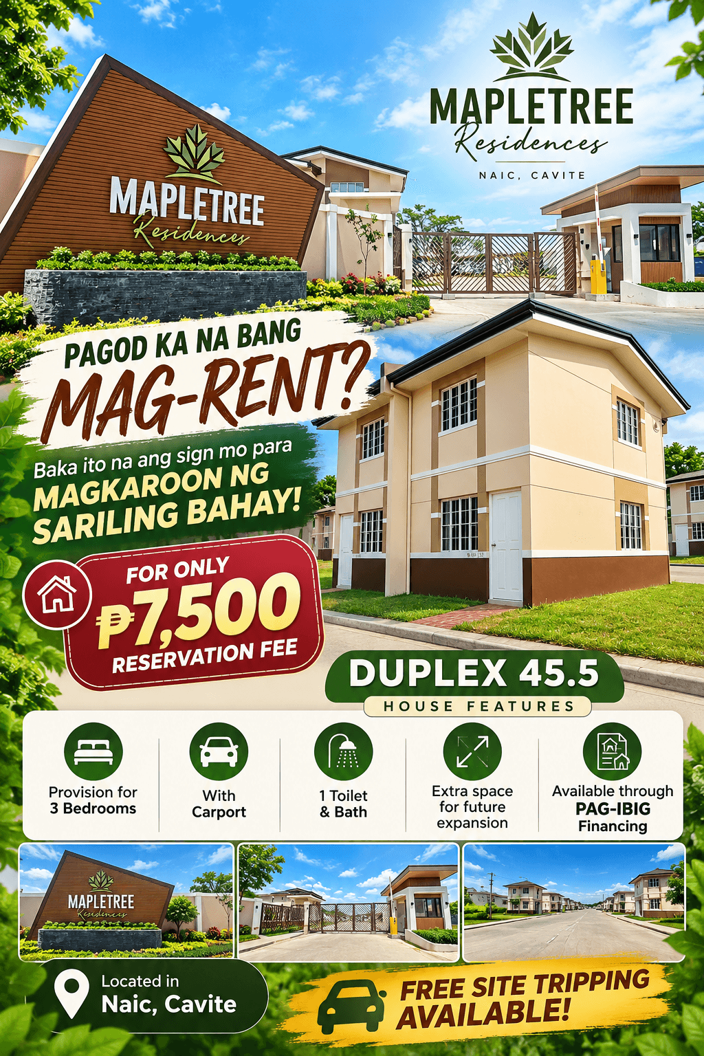 DupIex 45.5 at Mapletree Residences in Naic, Cavite