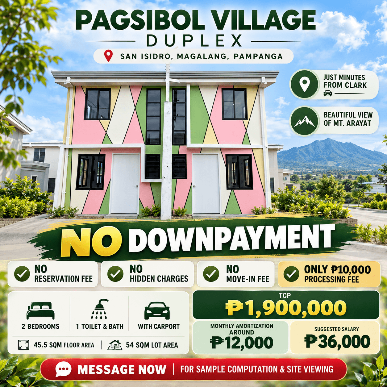Pagsibol Village Duplex in Magalang, Pampanga