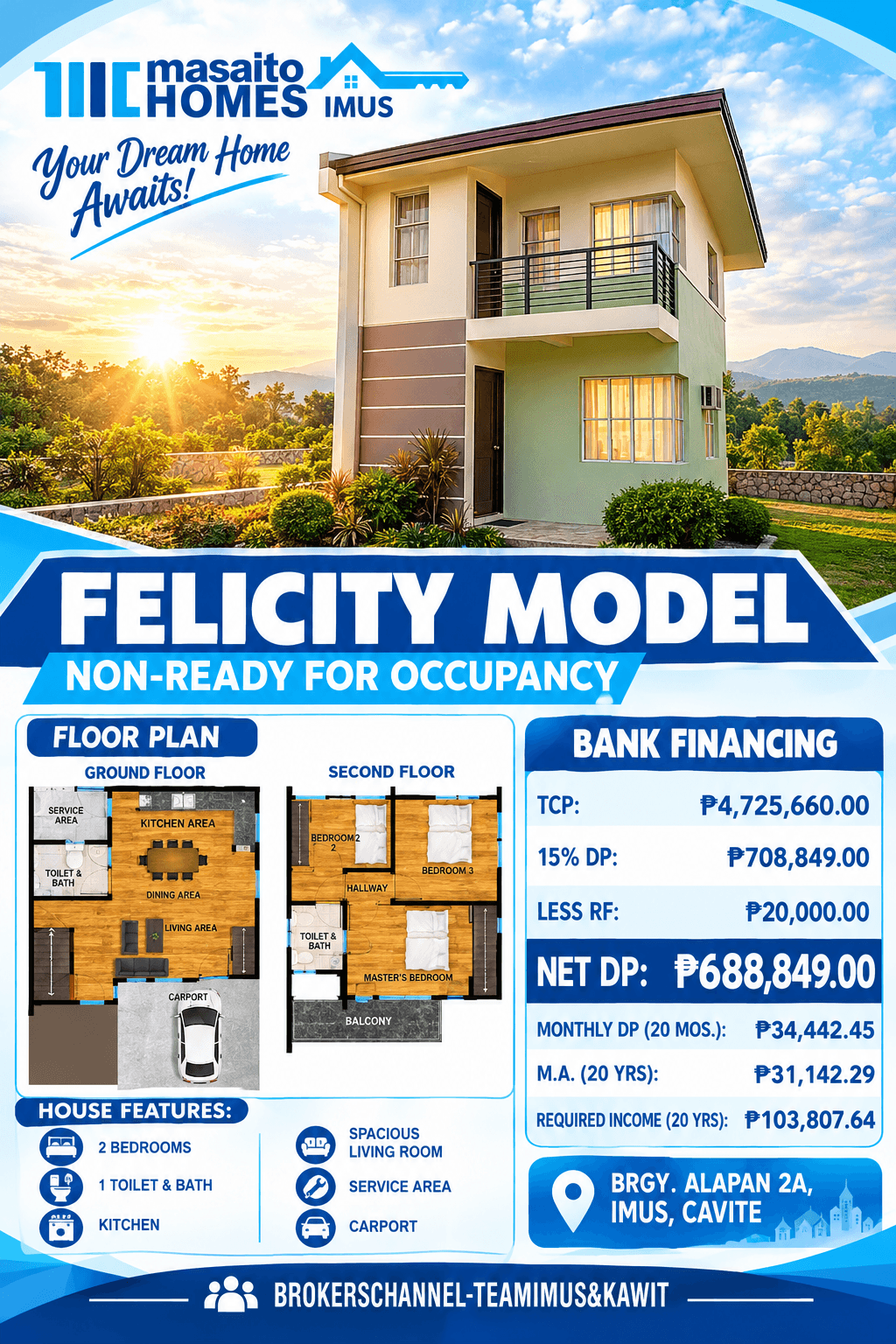 Felicity House Model at Masaito Homes Imus